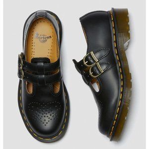 DR MARTENS 8065 Black Smooth Leather Mary Jane Shoes sz 9 Women's NEW IN BOX DOC